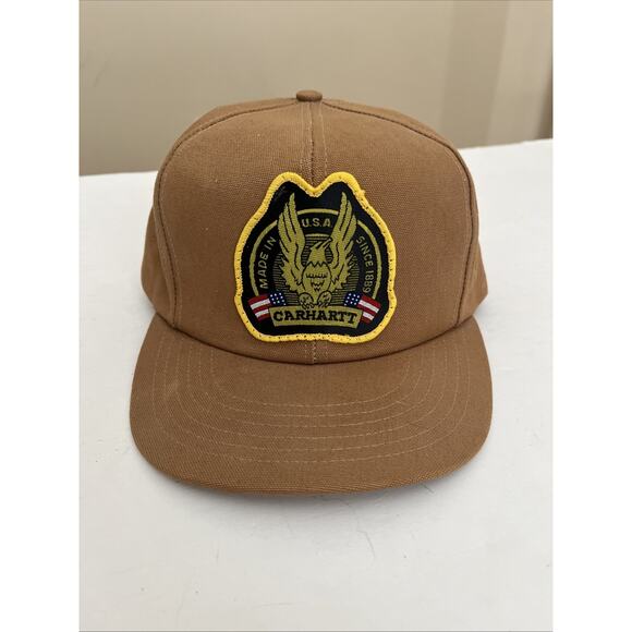 Carhartt eagles hat - Gem Vtg Carhartt Eagle Patch “Made in USA Since 1889” Hat Cap Snap Back Work RARE